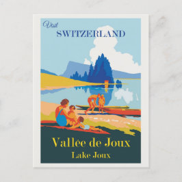 Vintage Schweiz Lake Joux Resa Vykort