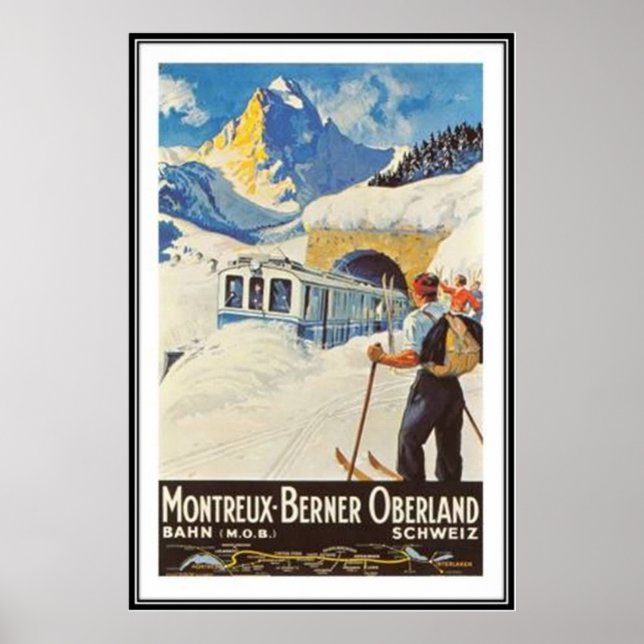 Vintage Schweiz - Poster (Framsidan)
