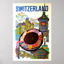 Vintage Schweiz reseaffisch Poster