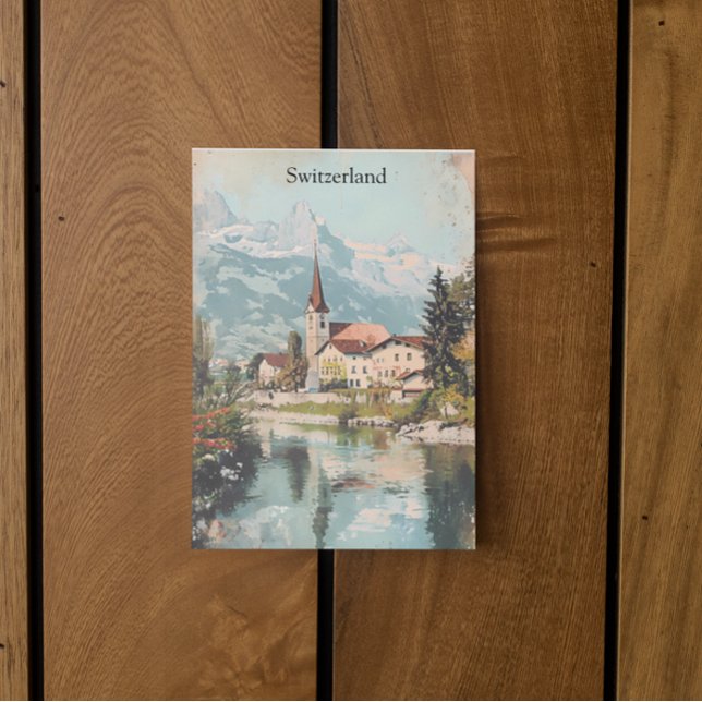 Vintage Schweiz Schweiz Schweiz Alpernor Vykort (Beautiful Switzerland swiss alps travel postcard)