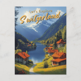 Vintage Schweiz Travel Vykort