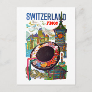 Vintage Schweiz Travel Vykort