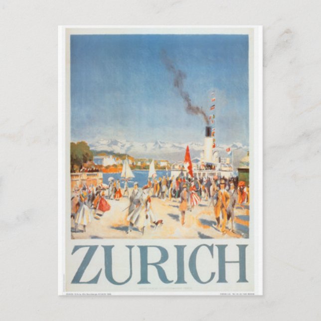 Vintage Schweiz - Vykort (Framsida)