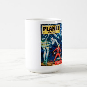 VINTAGE SCI FI MAGAZINE MIDCENTURY ORIGINAL COFFEE KAFFEMUGG