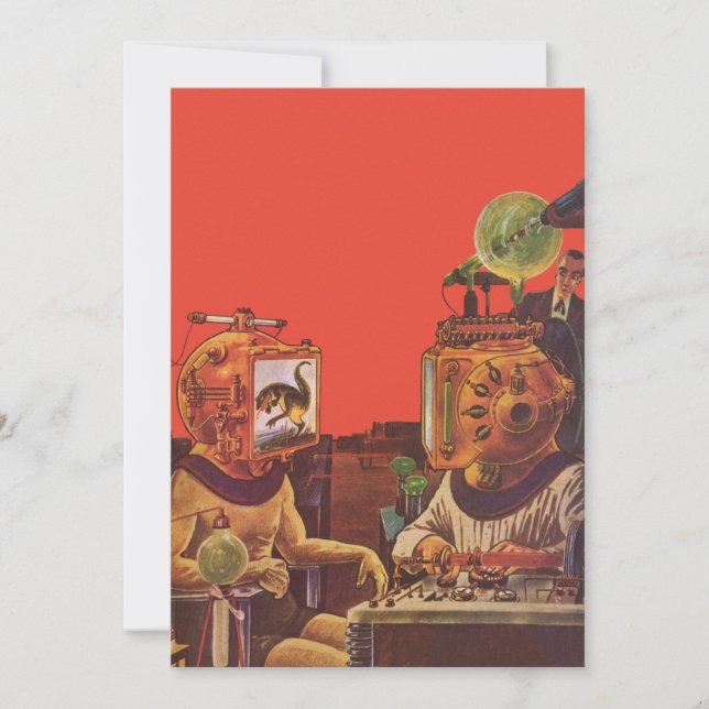 Vintage Science fiction, Alien Steam Punk Helmet (Framsida)