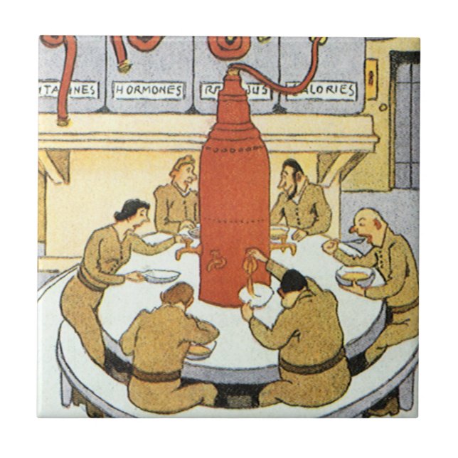 Vintage Science fiction, arbetsmarknadsforskare Ea Kakelplatta (Framsidan)