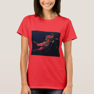 Vintage Science fiction Astronaut i Rymden T-shirt