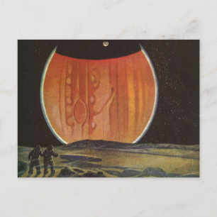 Vintage Science Fiction, Astronauter på Ganymede Vykort