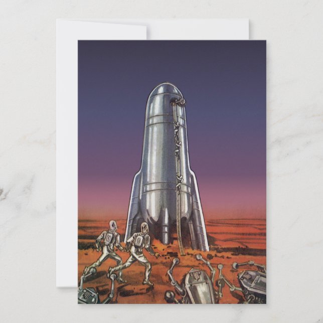 Vintage Science Fiction, Astronauter Skalbaggar Ut (Framsida)
