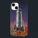 Vintage Science fiction, Astronauts Beetle-Utomjor<br><div class="desc">Vintagen illustrerar futuristiskans Science fiction färd och transport-raketskeppsbild. Astronauter som springer till sin raketfrakt och rymmer från skalformade utomjordingar på en främmande planet och försöker ta sig tillbaka från jorden. En klassisk 50-sekundersmodell för bok-sci-i-tecknad i framtiden.</div>