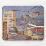 Vintage Science fiction City, Victorian Steam Punk<br><div class="desc">Vintage illustrerar hur futuristiskan Viktorian Science fiction går sönder. Stadsstadens storstadsstad Paris,  Frankrike i framtiden med flygbilar,  helikoptrar och flygplan för resor och transport. I denna steampunk finns byggnad och floden Seine i bakgrunden.</div>