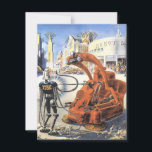 Vintage Science fiction Futuristiska City Alien Kr<br><div class="desc">Vintage illustrerar futuristiska Science fiction utomjordingar och robotbilder. En klassisk retrosci om futuristiskan är utformad med utomjordingar i en strid eller strid i framtidens storstadsområden med byggnad i ruiner runt omkring dem.</div>