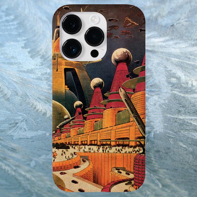 Vintage Science fiction Futuristiska City Flygbil (Skapare uppladdad)