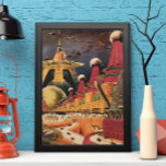 Vintage Science fiction Futuristiska City Flygbil Poster<br><div class="desc">Vintagens illustrationsfärd och bilden av science fiction i transport med en klassisk tecknad av bok retroSCI om stadsplanering med framtidens stad. Arkitekturen byggnad är utformad som koner och fordon flyger i himlar som fåglar medan folkmassor är flytta genom storstadsområdena.</div>