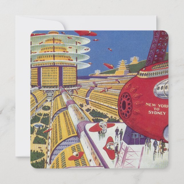 Vintage Science fiction, Futuristiska New York Cit (Framsida)