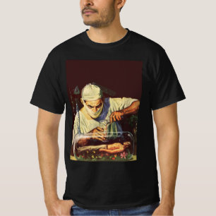 Vintage Science Fiction, galen vetenskapsman i lab Tee Shirt