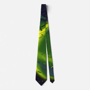 Vintage Science Fiction Grön Planet med Rymdskepp Slips
