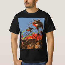 Vintage Science fiction HG Wells Krig i jorden