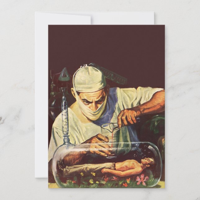 Vintage Science fiction, laboratoriematning (Framsida)