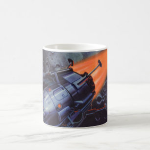 Vintage Science fiction, Måne raketavgjutning av Kaffemugg