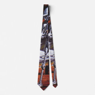Vintage Science Fiction Militära Robotsoldater Slips