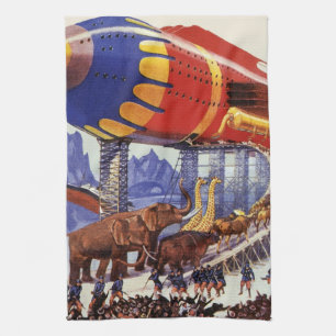 Vintage Science Fiction, Noas ark vilda djur Kökshandduk