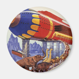 Vintage Science Fiction, Noas ark vilda djur Magnet