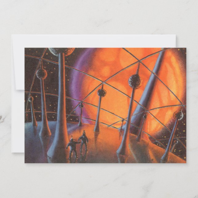 Vintage Science Fiction, Orange Sol Och Utländska  (Framsida)