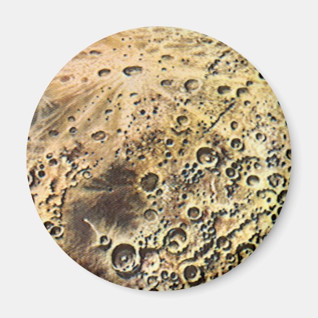 Vintage Science Fiction, rymdskepp över månen Magnet (Framsidan)