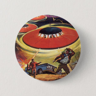 Vintage Science fiction, Sci Fi UFO Alien Invasion Knapp