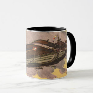 Vintage Science Fiction sjöflygplan flygplan farty Mugg