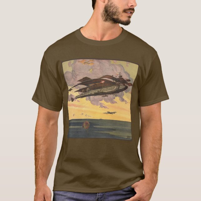 Vintage Science Fiction sjöflygplan flygplan farty Tröja (Framsida)