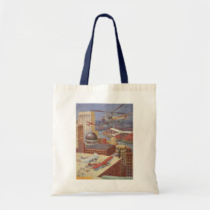 Vintage Science Fiction-stad, Victorinsk Steam Pun Tygkasse