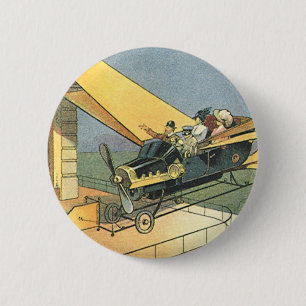 Vintage Science Fiction Steampunk Cabriolet Knapp