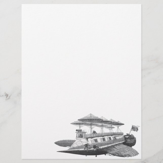 Vintage Science Fiction Steampunk Luftskepp Eclips (Framsida)