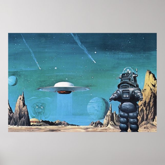 Vintage Science Fiction  UFO Poster (Framsidan)