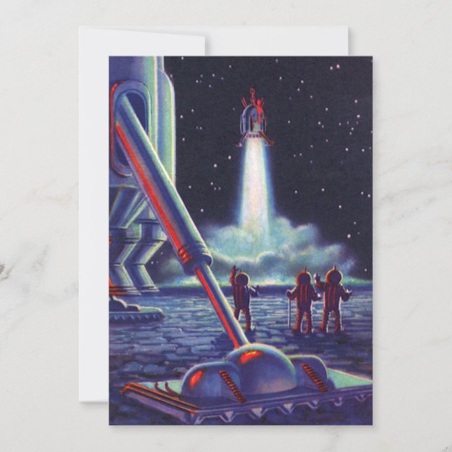 Vintage Science Fiction-utomlanningar vinkar till  (Framsida)