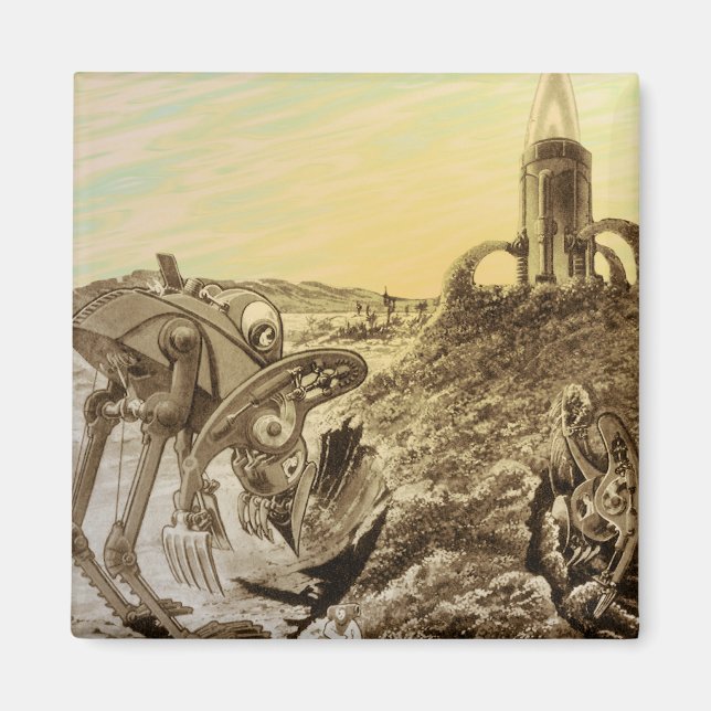 Vintage Science Fiction-utomloppning på planetkons Magnet (Framsidan)