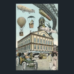 Vintage Science fiction, Victorian Steam Punk City Poster<br><div class="desc">Vintagens illustration av resor och bilden av science fiction i transport futuristiska,  som ger människor som färdas med styva,  blåsor,  luftballonger,  ett omvänt tåg och en omvänd bil i en Victoriansk ångpunk i stadsmetropolscenen.</div>