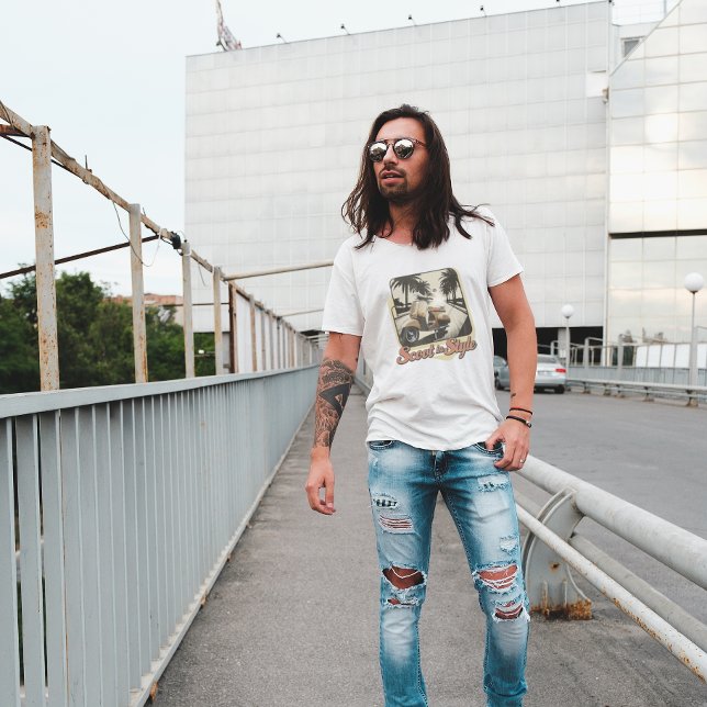 Vintage Scoot i Stil T-Shirt (Skapare uppladdad)