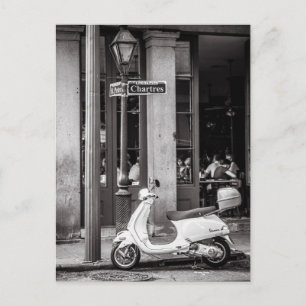 Vintage Scooter vykort   Gamla skotrar   Paris
