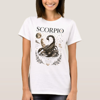Vintage Scorpio Zodiak Födelsedagspresent Astrolog T Shirt