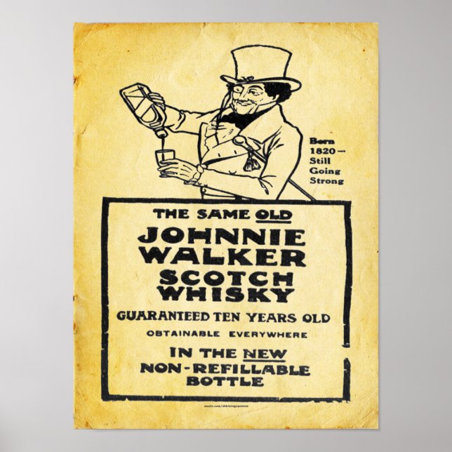 Vintage Scotch Whiskey Poster (Framsidan)