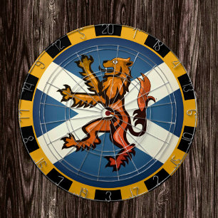 Vintage Scotland Dartboard & Flagga darts / match Darttavla