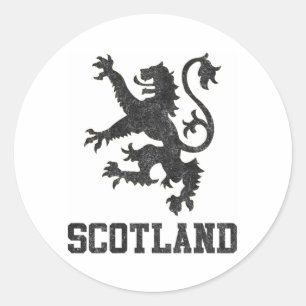 Vintage Scotland Runt Klistermärke