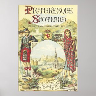 Vintage Scotland Tourist Poster