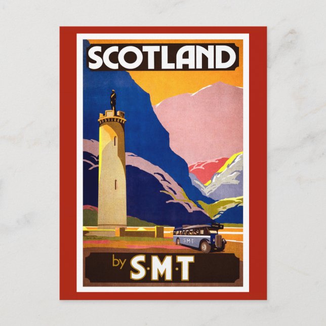 Vintage Scotland Travel Postcard Vykort (Framsida)