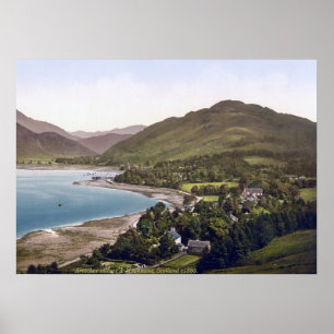 Vintage Scotland U.K., Aarochar Alpernas liggande Poster