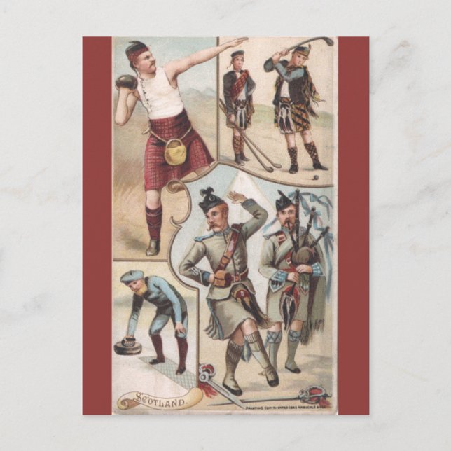 Vintage Scotland Vykort (Framsida)