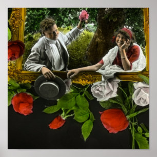 Vintage Scott och Van Altena Romantic Sjunga Along Poster